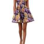 Zimmermann Luna V Neck Mini Dress - Vermillion