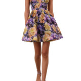 Zimmermann Luna V Neck Mini Dress - Vermillion