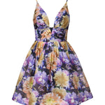 Zimmermann Luna V Neck Mini Dress - Vermillion