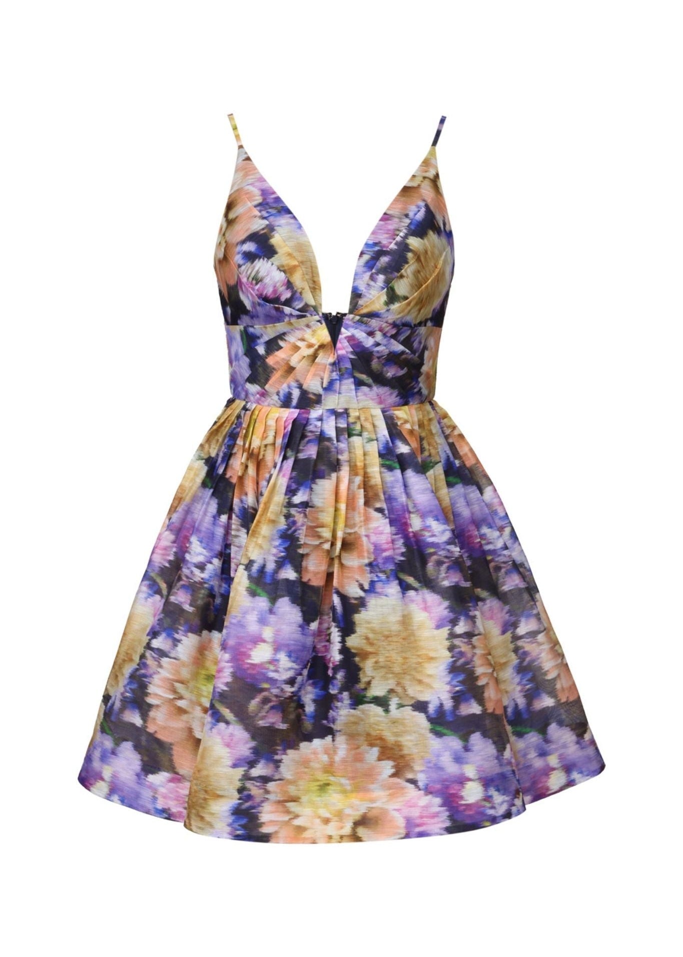 Zimmermann Luna V Neck Mini Dress - Vermillion