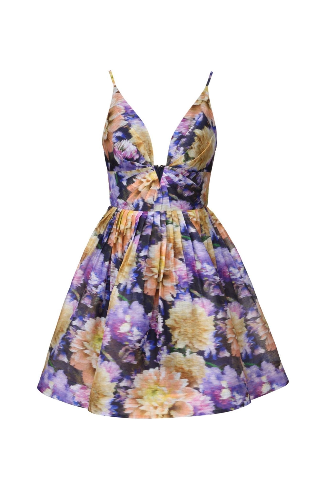 Zimmermann Luna V Neck Mini Dress - Vermillion