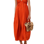 Zimmermann Mahon Halter Maxi Dress - Vermillion