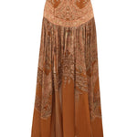 Zimmermann Memento Burnout Maxi Skirt - Vermillion
