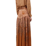 Zimmermann Memento Burnout Maxi Skirt - Vermillion