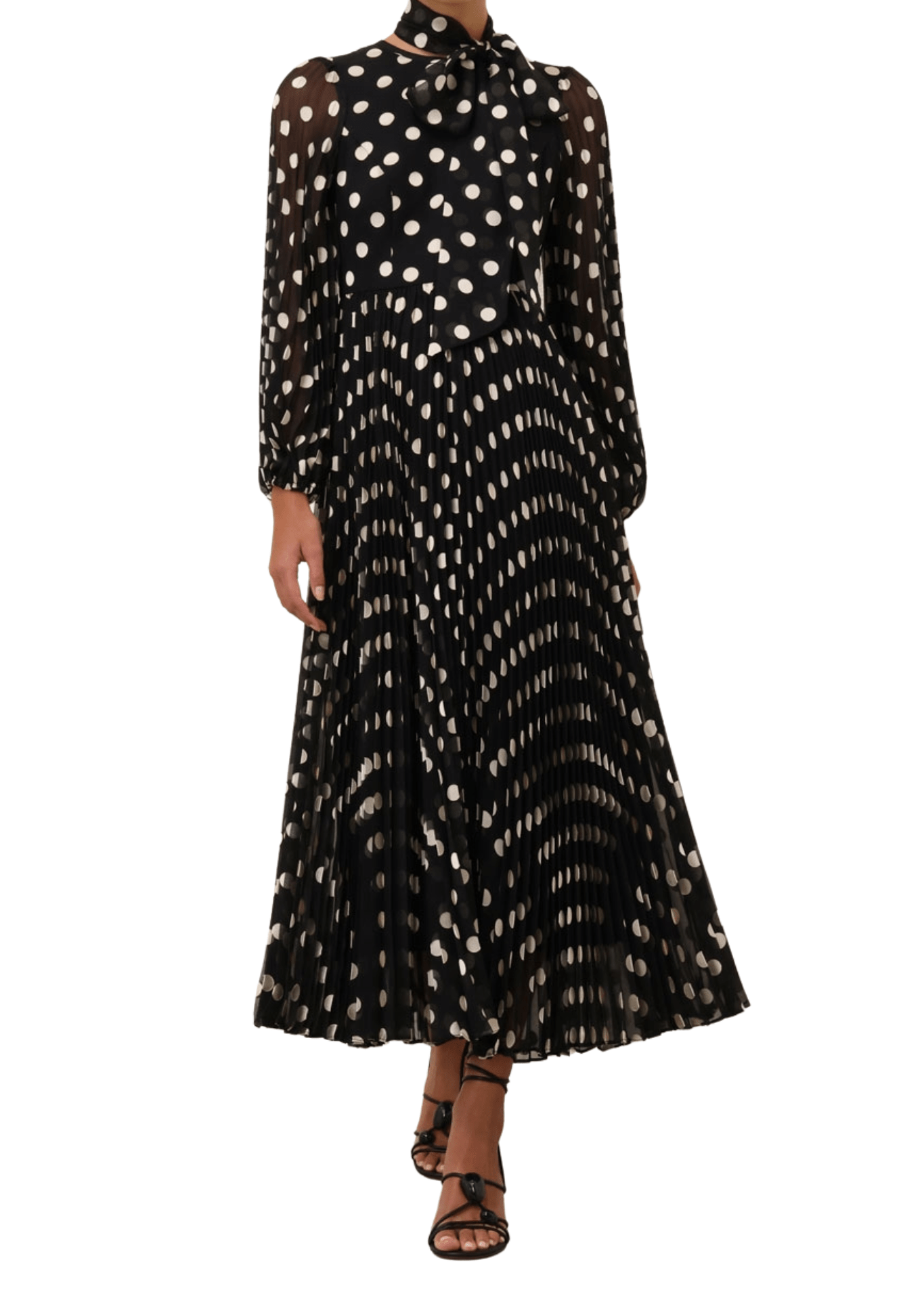 Zimmermann Pussybow Midi Dress - Vermillion