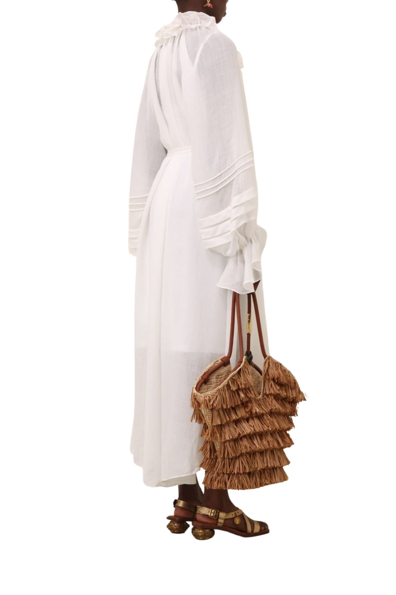 Zimmermann Rebellion Corded Billow Dress - Vermillion