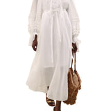 Zimmermann Rebellion Corded Billow Dress - Vermillion