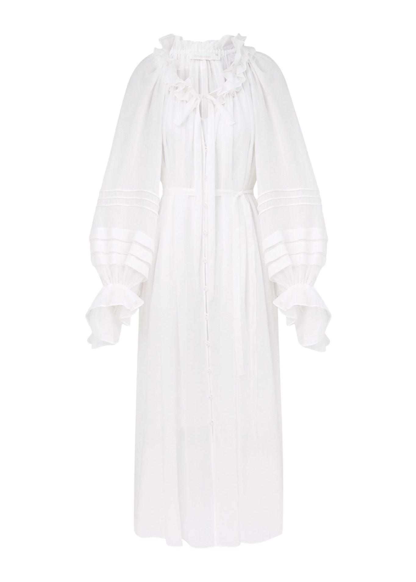 Zimmermann Rebellion Corded Billow Dress - Vermillion