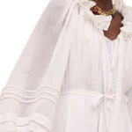 Zimmermann Rebellion Corded Billow Dress - Vermillion