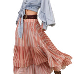 Zimmermann Rebellion Denim Wrap Top - Vermillion