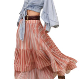 Zimmermann Rebellion Denim Wrap Top - Vermillion