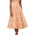 Zimmermann Rebellion Drape Midi Dress - Vermillion