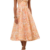 Zimmermann Rebellion Drape Midi Dress - Vermillion