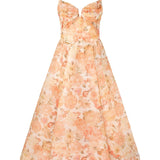 Zimmermann Rebellion Drape Midi Dress - Vermillion