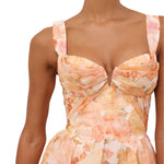 Zimmermann Rebellion Drape Midi Dress - Vermillion