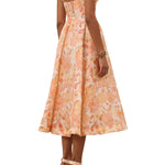 Zimmermann Rebellion Drape Midi Dress - Vermillion