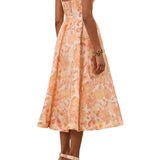 Zimmermann Rebellion Drape Midi Dress - Vermillion