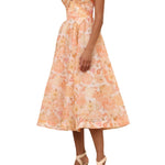 Zimmermann Rebellion Drape Midi Dress - Vermillion