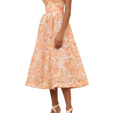 Zimmermann Rebellion Drape Midi Dress - Vermillion