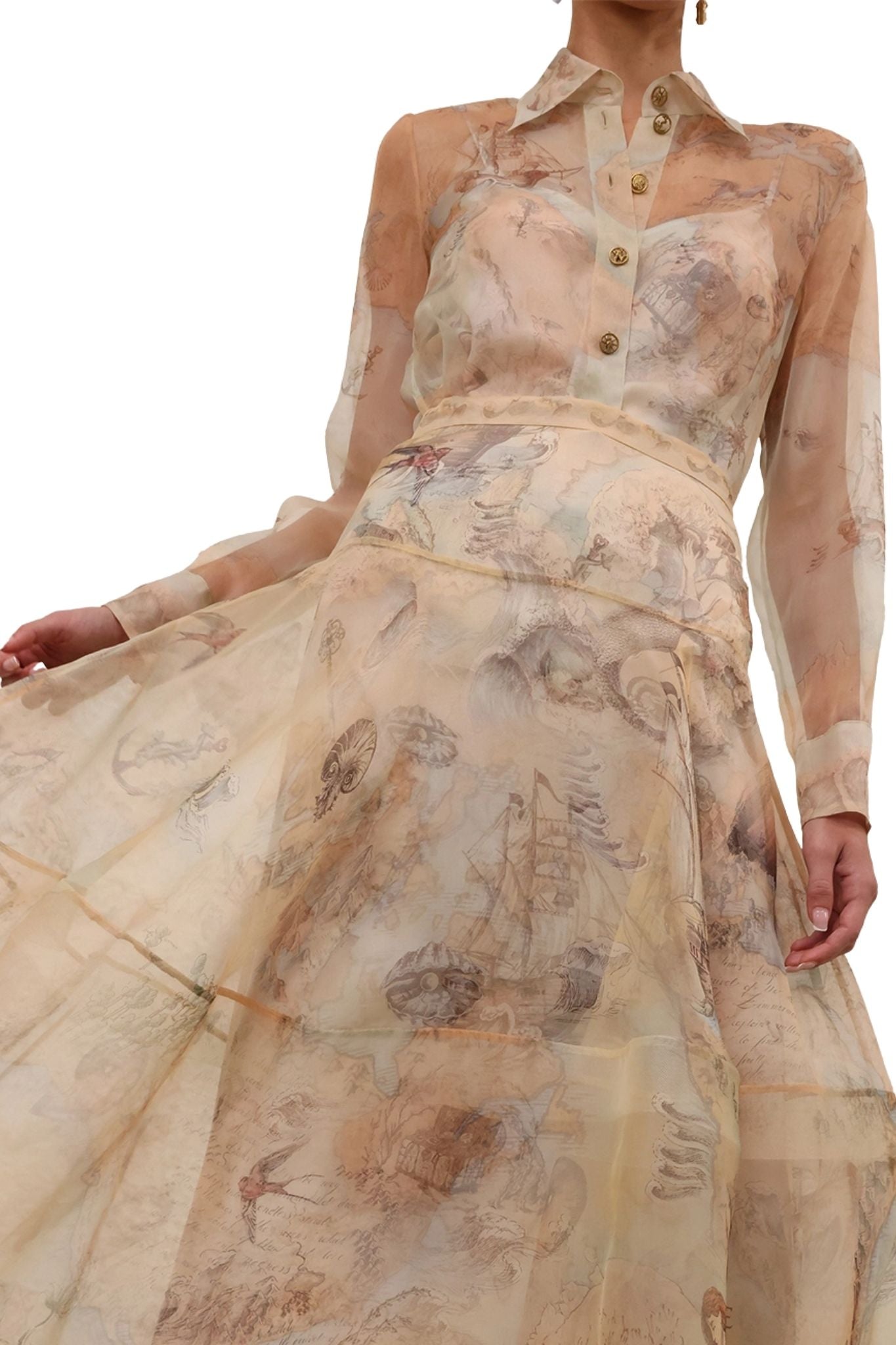 Zimmermann Rebellion Lantern Maxi Skirt - Vermillion