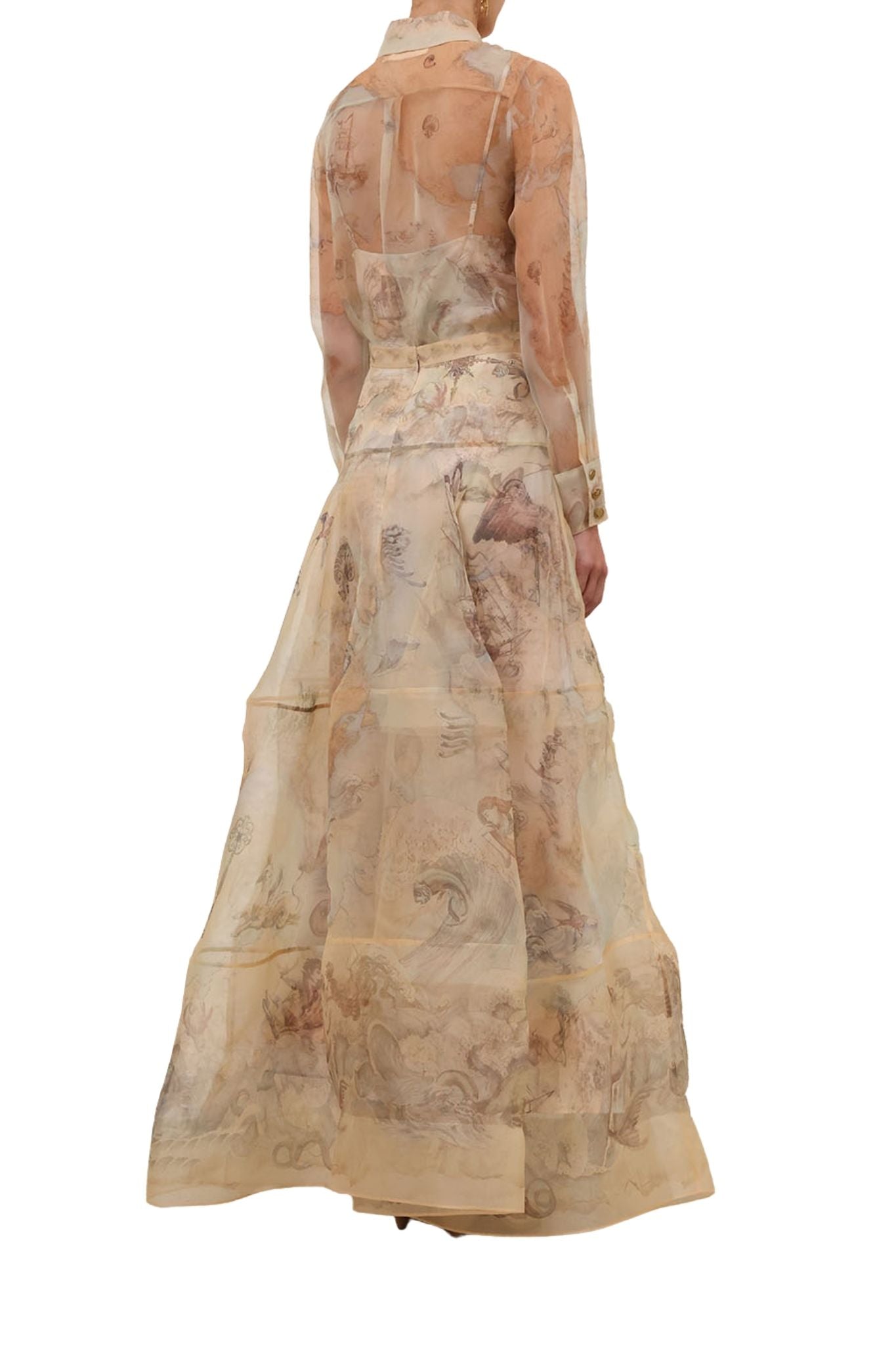 Zimmermann Rebellion Lantern Maxi Skirt - Vermillion