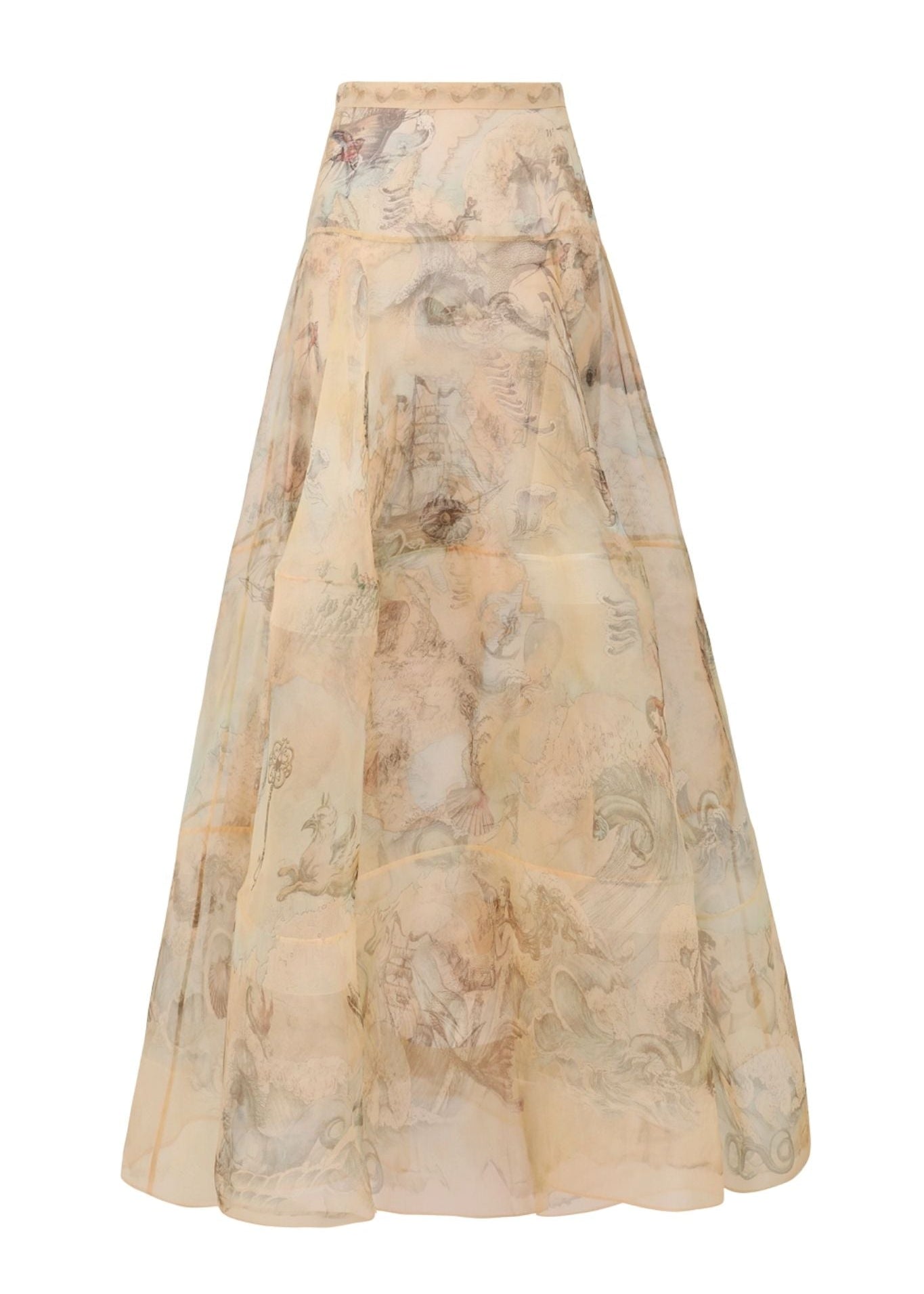 Zimmermann Rebellion Lantern Maxi Skirt - Vermillion