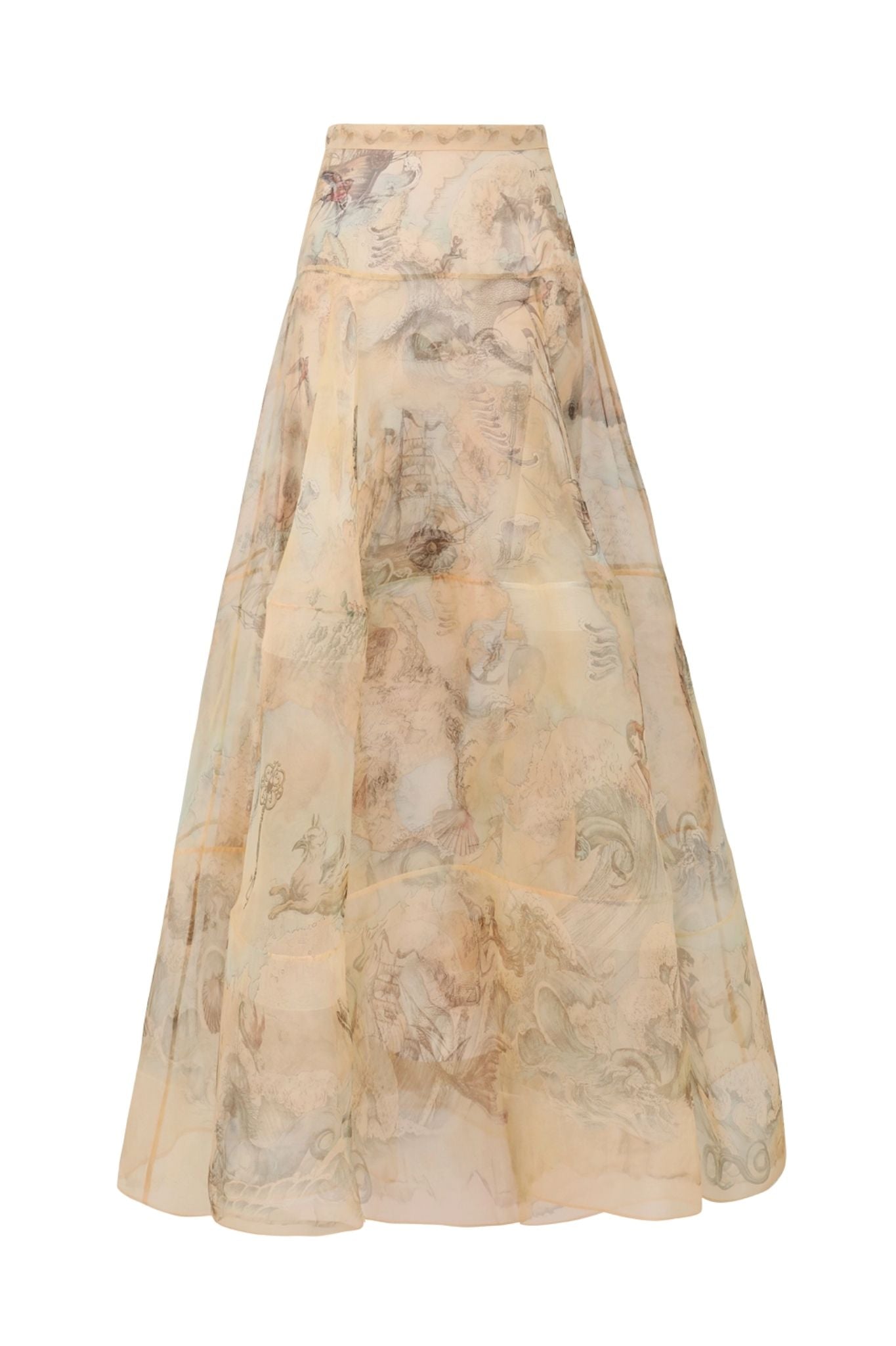 Zimmermann Rebellion Lantern Maxi Skirt - Vermillion