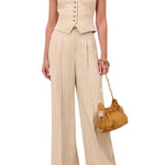 Zimmermann Rebellion Pinstripe Waistcoat - Vermillion