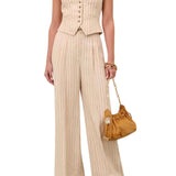 Zimmermann Rebellion Pinstripe Waistcoat - Vermillion