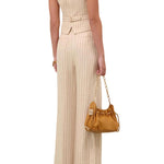 Zimmermann Rebellion Pinstripe Wide Pant - Vermillion