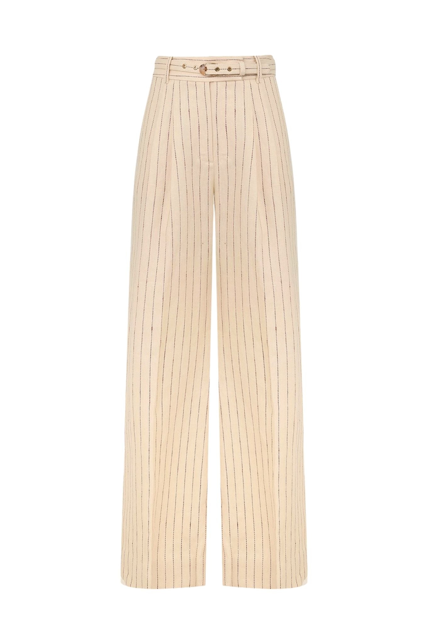 Zimmermann Rebellion Pinstripe Wide Pant - Vermillion