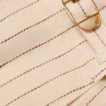 Zimmermann Rebellion Pinstripe Wide Pant - Vermillion