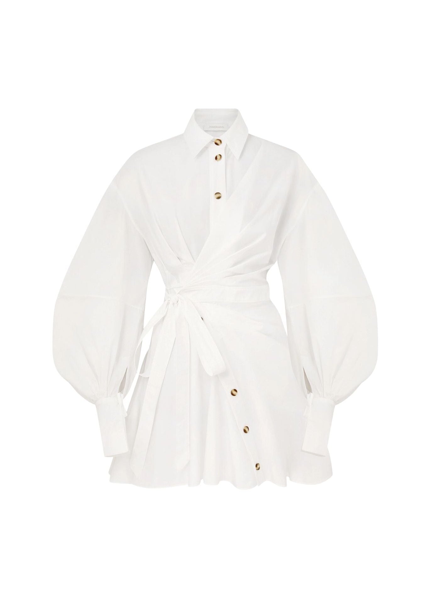 Zimmermann Rebellion Poplin Mini Dress - Vermillion