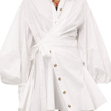 Zimmermann Rebellion Poplin Mini Dress - Vermillion