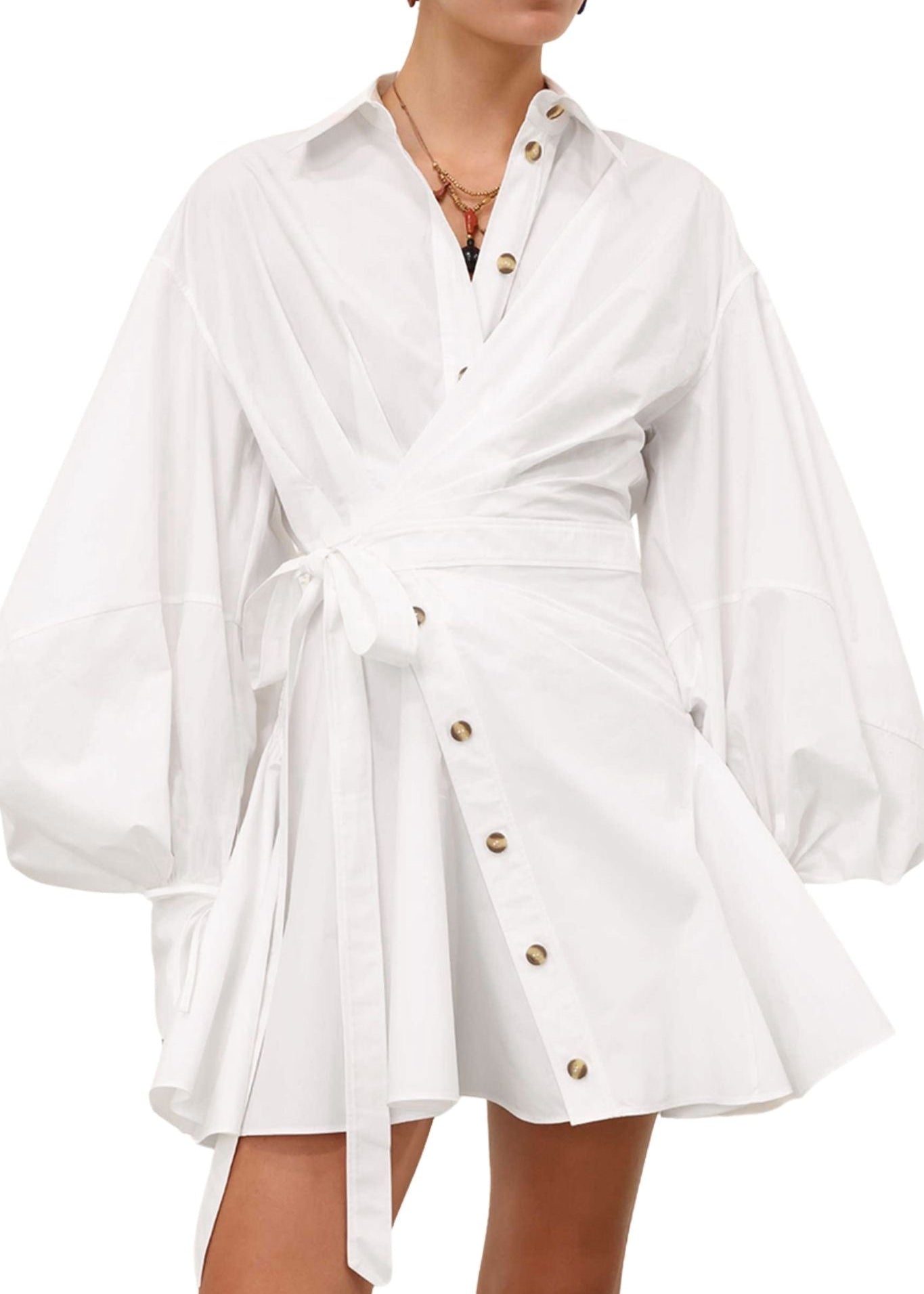 Zimmermann Rebellion Poplin Mini Dress - Vermillion