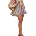 Zimmermann Rebellion Striped Mini Dress - Vermillion