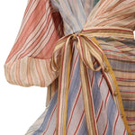 Zimmermann Rebellion Striped Mini Dress - Vermillion