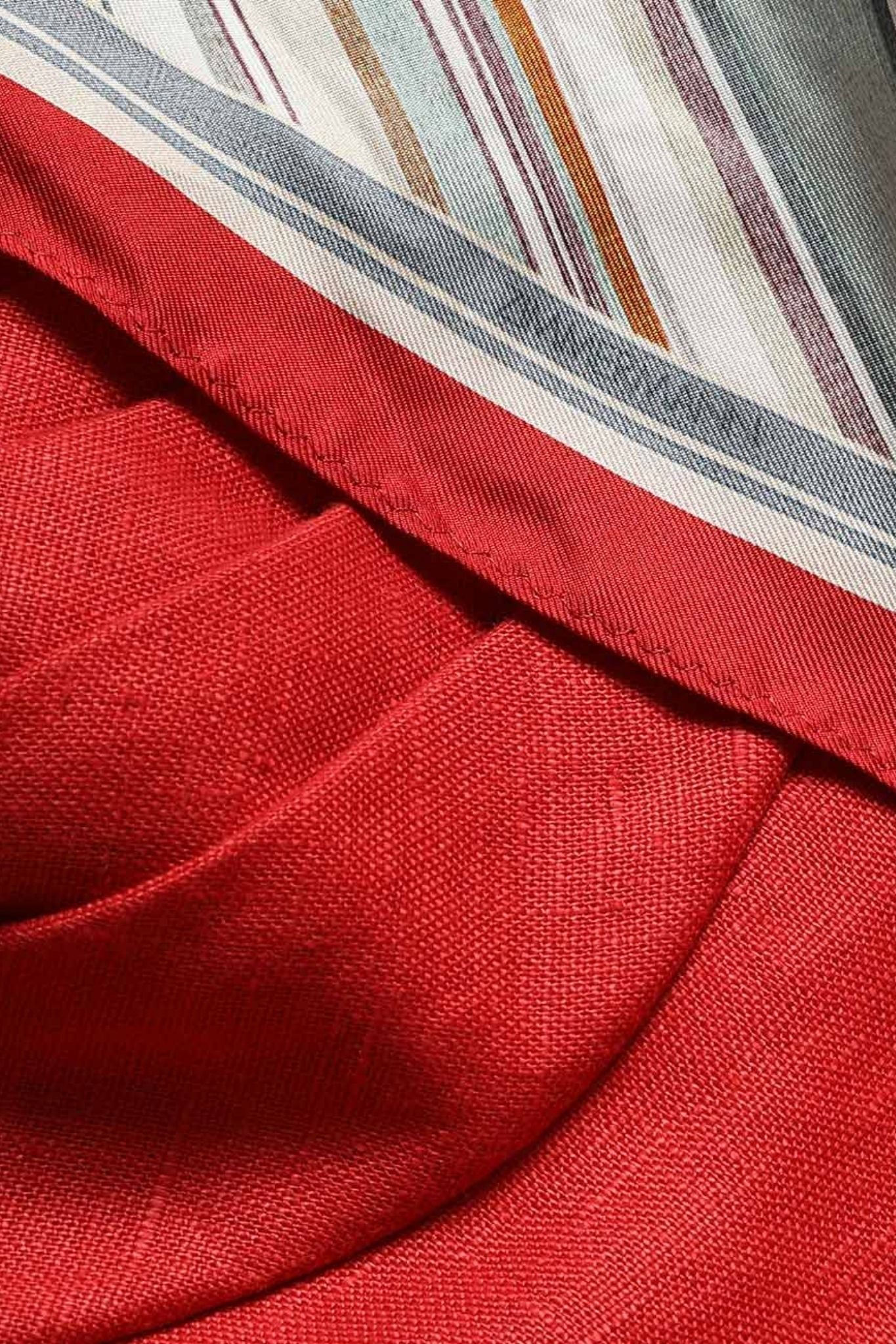 Zimmermann Rebellion Tuck Midi Dress - Vermillion