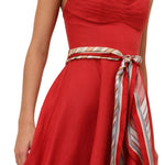 Zimmermann Rebellion Tuck Midi Dress - Vermillion