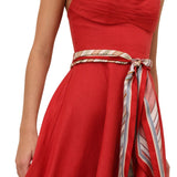 Zimmermann Rebellion Tuck Midi Dress - Vermillion