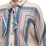 Zimmermann Relaxed Scarf Shirt - Vermillion