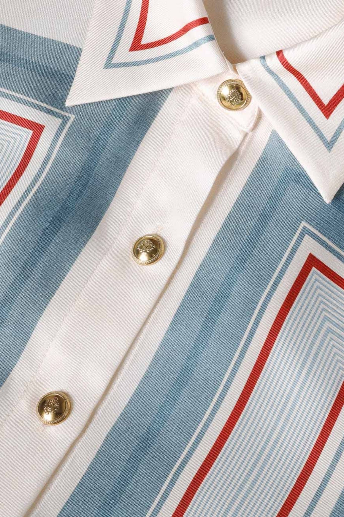 Zimmermann Relaxed Scarf Shirt - Vermillion