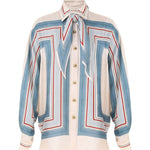 Zimmermann Relaxed Scarf Shirt - Vermillion