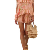 Zimmermann Roselight Frill Short - Vermillion