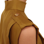 Zimmermann Sleeveless Tuck Shirt - Vermillion