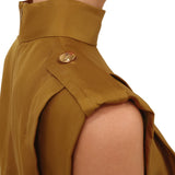 Zimmermann Sleeveless Tuck Shirt - Vermillion
