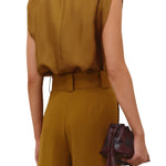 Zimmermann Sleeveless Tuck Shirt - Vermillion
