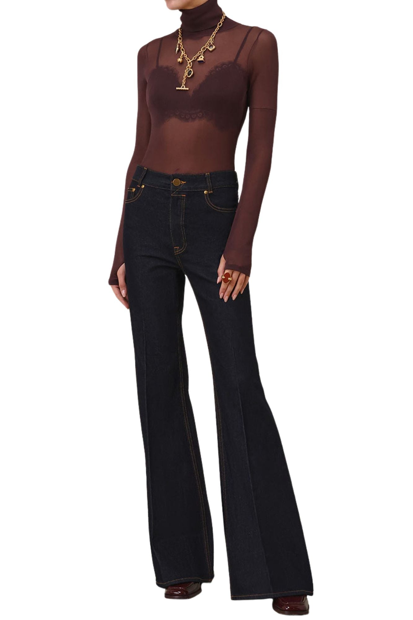 Zimmermann Slim Flare Jean - Vermillion