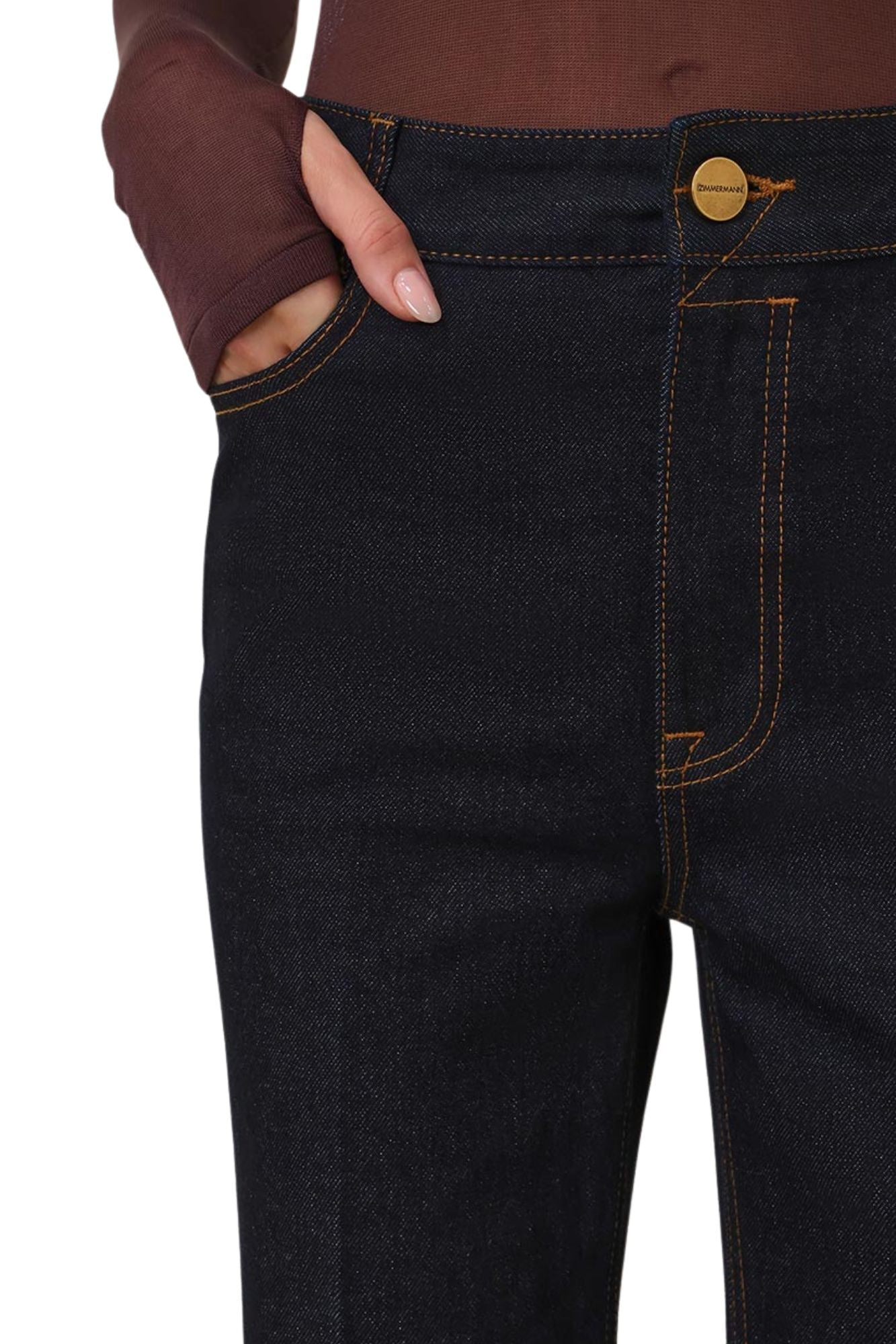 Zimmermann Slim Flare Jean - Vermillion