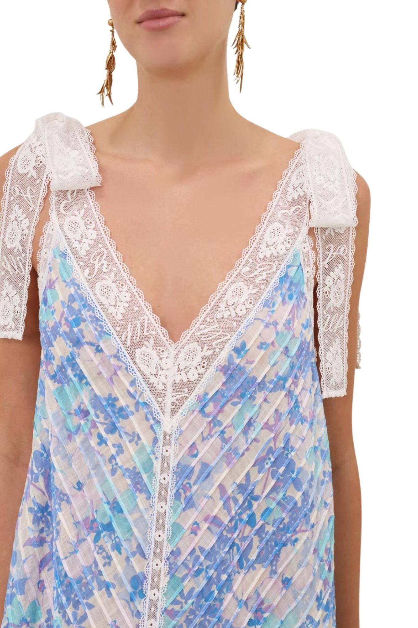 Zimmermann Solstice Lantern Mini Dress - Vermillion